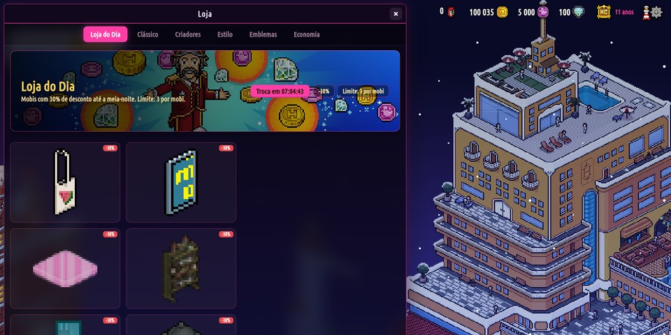 Captura del client HabboHost Neón