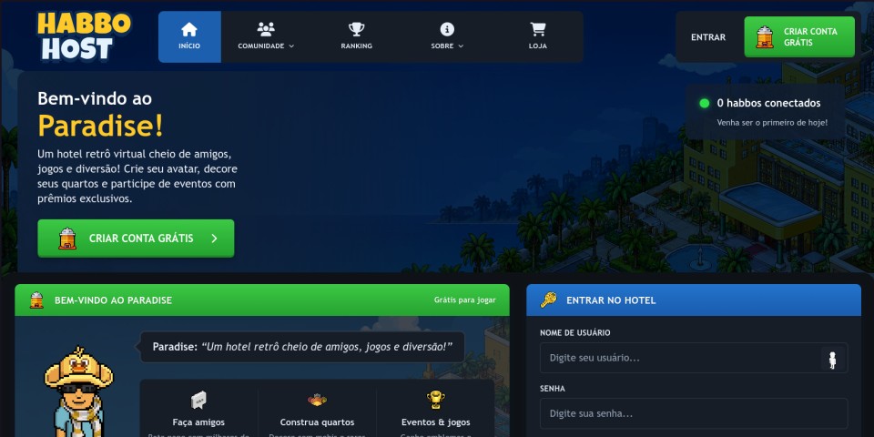 HabboHost Dark preview