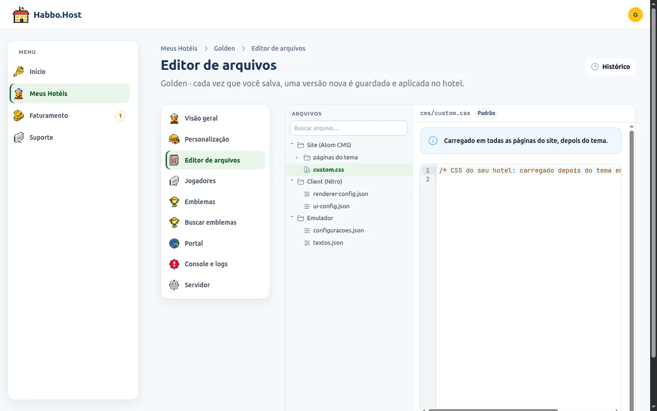 Panel screenshot: File editor